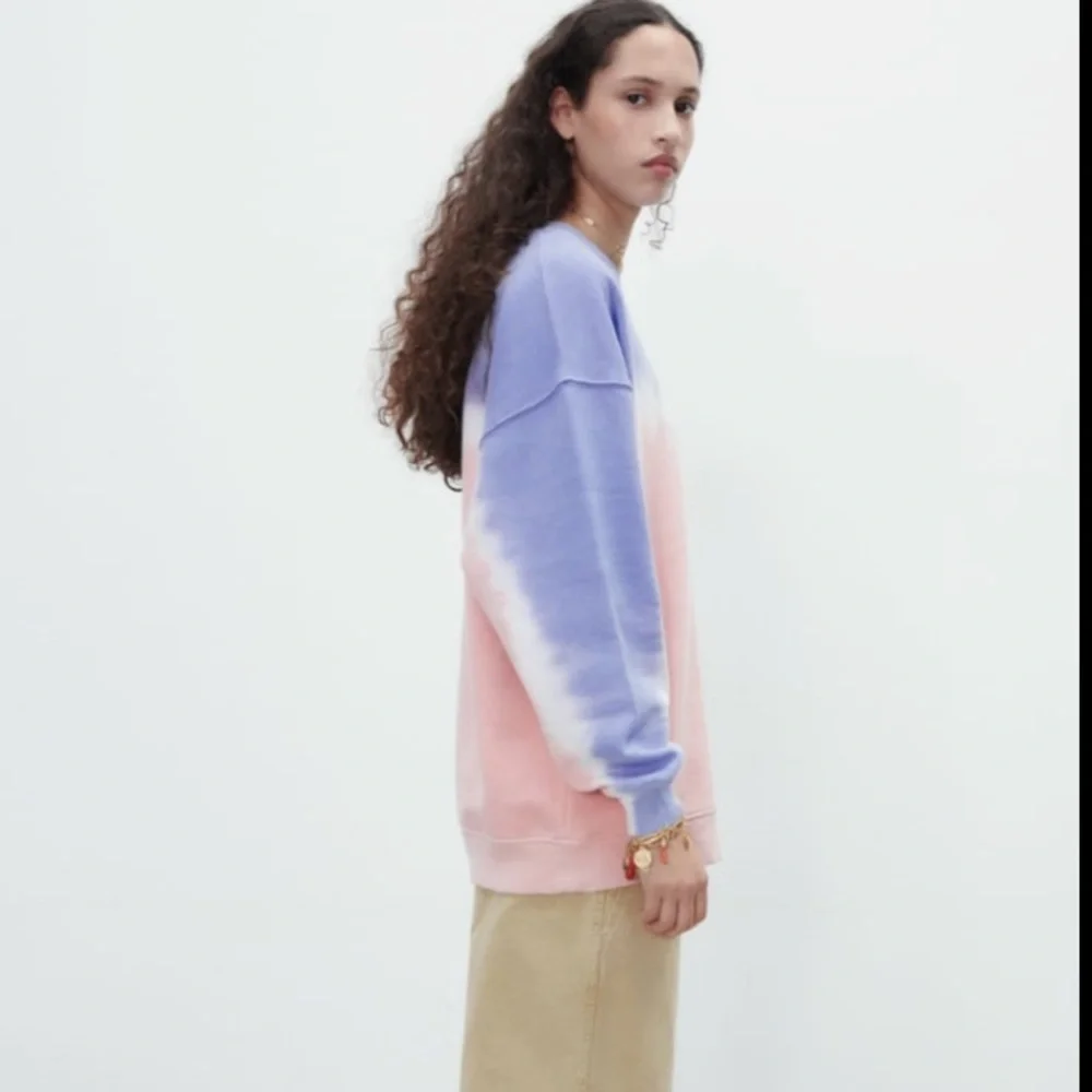 Zara pastel tie dye sweatshirt , designer